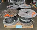 LOT OF 13 REELS ELECTRICAL WIRE, 6249 feet, approx 2673 LBS W JACKET