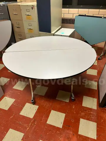 Lot of 4 - Folding Cafeteria Tables