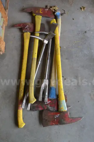 4 each 31&#x22; Pick Head Axe &#x26; 2 each 24&#x22; Paratech Halligan Bar