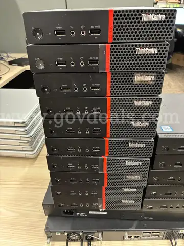 Lot of 10 Lenovo Think Centre AMD Ryzen Pro M715q Micro PCs