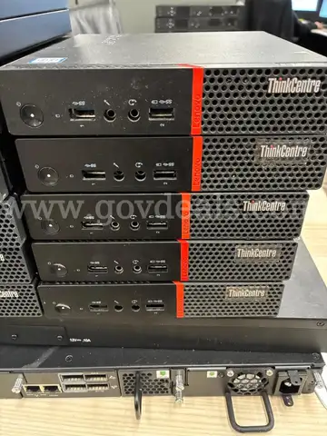 Lot of 5 Lenovo Think Centre Intel Core i3 M700 Micro PCs