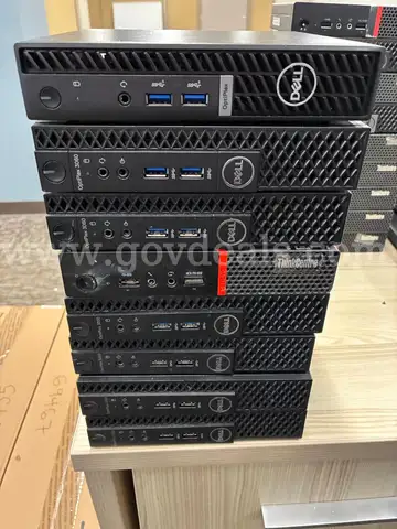 Lot of 8 mini PCs Total.  Dell OptiPlex and Lenovo