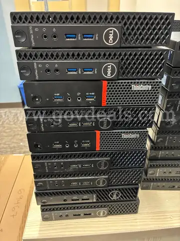 A Lot of 9 Mini PCs Total.  Dell OptiPlex and Lenovo ThinkCentre