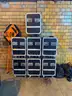 LOT of 7 Shipping Containers w/ Locking Lids