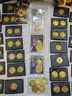 1996 Pinnacle Mint Coins &#x26; Cards Hockey-Gold-Silver-brass coins-large lot