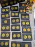 1996 Pinnacle Mint Coins &#x26; Cards Hockey-Gold-Silver-brass coins-large lot