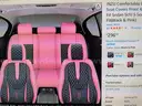 New universal- full set pink leather seat covers.