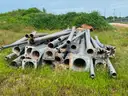 Lot of Traffic Signal Poles and Roadway Lighting Poles