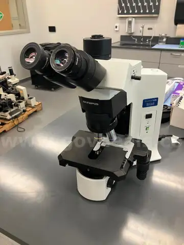 Olympus BX45 Microscope with Objectives