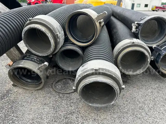 PALLET of 9 10&#x27; Hard Sleeve Suction Hose