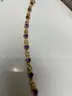 Amethyst &#x26; Diamond Bangle Bracelet  10K