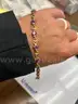 Amethyst &#x26; Diamond Bangle Bracelet  10K
