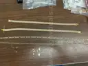GOLD!!! 4 Necklaces + 2 Charms    14k!  10k!  925!