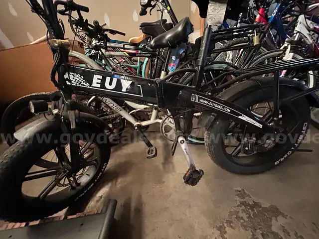 LOT of 2 Electric BIKES, 1 Motorbike, 15 Bikes