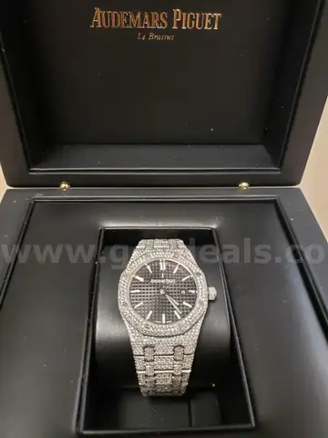 Replica Gent&#x27;s 18k white gold Audemars Piguet Royal Oak Wristwatch