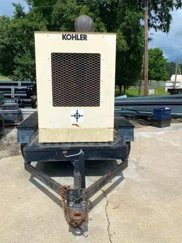 1997 Kohler Portable Generator 3- Phase 240v/480v Diesel John Deere Engine 180KW