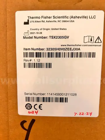 8x New ThermoFisher Scientific Lab Refrigerators (Glass Door) (TSXG + TSXCV)