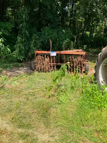 July 2025 Tanglewood Park Lot U-Hahn Pull Behind Aerator
