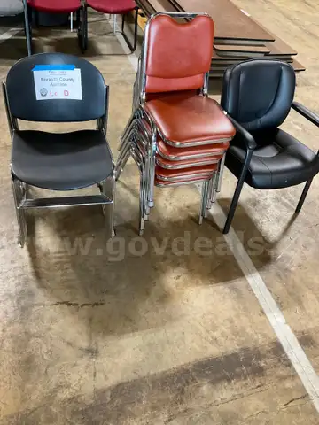 October 2025 Lot D- Stackable side chairs