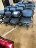 October 2025 Lot G- Rolling Blue Office chairs