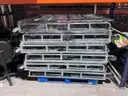 Folding Facilities Metal Storage Cart Mobile