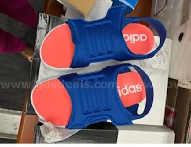 Adidas Comfort Sandals child sizes 1 and 2 - 3 pairs total - NEW IN BOX