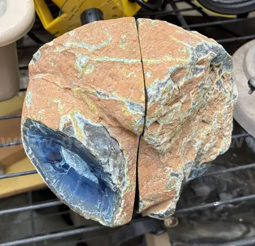 Rock with Blue Center