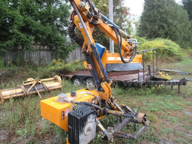 Trackless Flail Mower Attachment