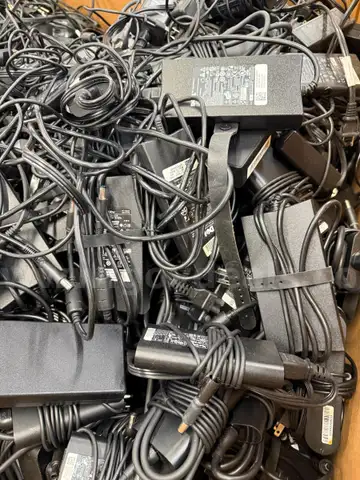 Qty 500 Laptop AC Adapters - Dell Round - Lenovo Square - etc.