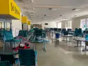 Cafeteria tables and chairs