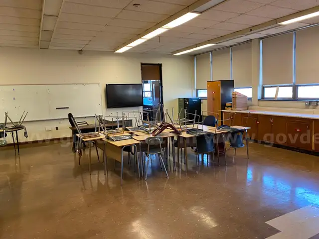 A Lot of School Furniture
