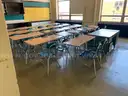 A Lot of School Furniture