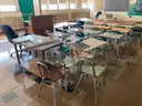 A Lot of School Furniture