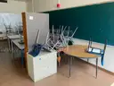 A Lot of School Furniture