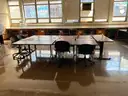 A Lot of School Furniture