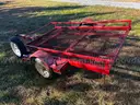 Red Utility Trailer W Spare Tire - 57in Wide x 7ft Long