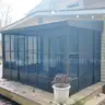 FREE SHIPPING - NEW - 10x12 FT Wall-Mounted Sunroom with Sliding Doors, PC Panels, Aluminum Frame