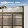 FREE SHIPPING - NEW - 10x12 FT Wall-Mounted Sunroom with Sliding Doors, PC Panels, Aluminum Frame