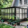 FREE SHIPPING - NEW - 10x12 FT Wall-Mounted Sunroom with Sliding Doors, PC Panels, Aluminum Frame