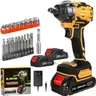 Free Shipping - New Factory Sealed 21V Cordless Impact Wrench – 1/2" Drive, Brushless Motor, 300Nm, 2 Batteries