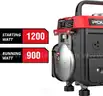 FREE SHIPPING – NEW 1200-Watt Portable Generator, Super Quiet, 37lb Lightweight, 5hr Runtime, 120V/12V