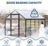 FREE SHIPPING - 6x10 Polycarbonate Outdoor Greenhouse w/ Aluminum Frame & Roof Vent