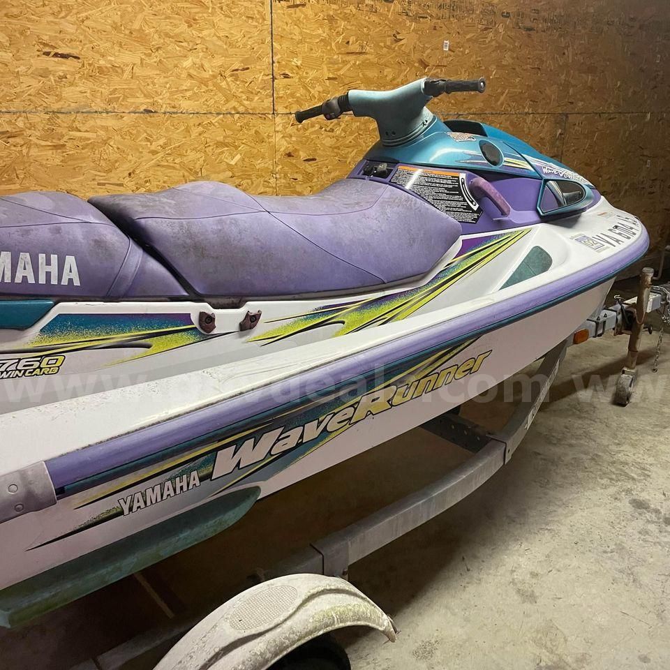 Yamaha Wave Runner Jetski Runs - 760cc 1997 Marine Boat | AllSurplus