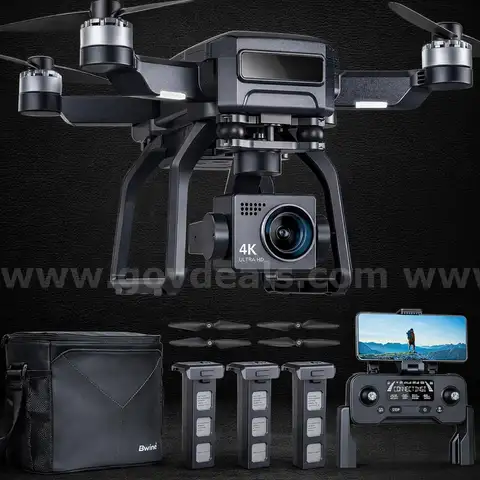 Free Shipping - NEW 2026 4K GPS Drone 3-Axis Gimbal 75 Min Flight FAA Remote ID