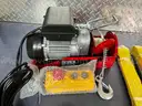 FREE SHIPPING: Electric Hoist w Remote Control, 440 lbs Material Handling Tool, 110V Electric Hoist w14ft Remote Control
