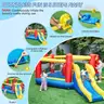 FREE SHIPPING NEW- Inflatable White Bounce House for Kids w Blower-Portable, Large Ball Pool and Jump Space 3in1 Bouncy