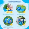 FREE SHIPPING NEW- Inflatable White Bounce House for Kids w Blower-Portable, Large Ball Pool and Jump Space 3in1 Bouncy