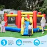 FREE SHIPPING NEW- Inflatable White Bounce House for Kids w Blower-Portable, Large Ball Pool and Jump Space 3in1 Bouncy