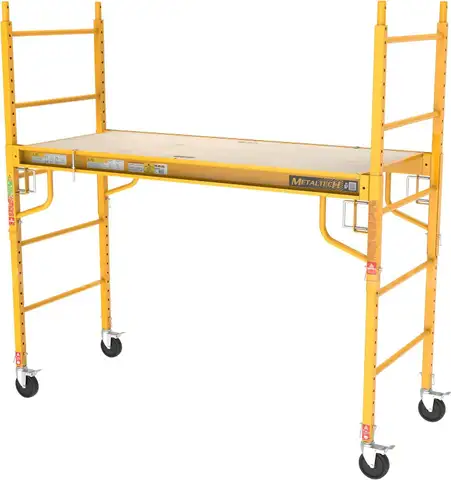 FREE SHIPPING - NEW - 6 ft. Bakers Scaffold Platform &#x2013; Adjustable Height &#x2013; 1000 lb Capacity &#x2013; Free USA Shipping