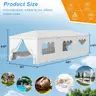 FREE SHIPPING - NEW 10x30 Outdoor Canopy Tent Gazebo Party Wedding Events w 8 Side Removable Walls, Waterproof Canopies,